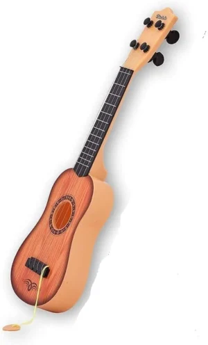 ROZZBY Classical Series Mini Guitar Toy- Portable 4-String Guitar Excellent Musical Instrument Toy & Gift for Kids Children Acoustic Learning Mini Guitar Toy Small Toy for Kids (17Inch Pack of 1)